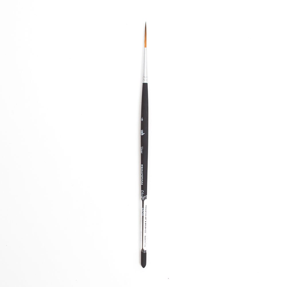 Princeton, Elite, Synthetic, Kolinsky Sable, Watercolor, Brush, Liner, 4